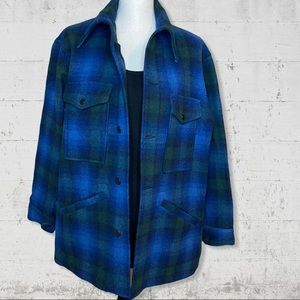 Vintage Pendleton 100% Wool Plaid Barn Jacket SZ M